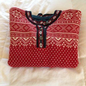 LL Bean Nordic Fair Isle Sweater Vintage Medium